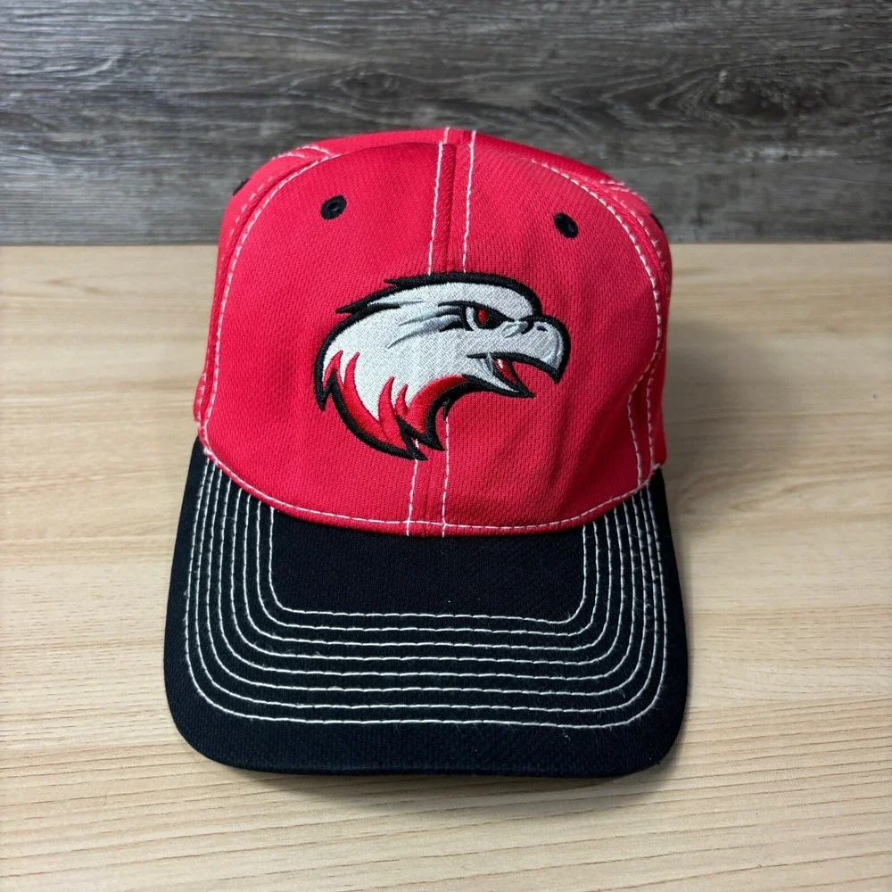 Minnetonka‎ Hat Cap Baseball Adult Small Red Baseball White Hawk High School
